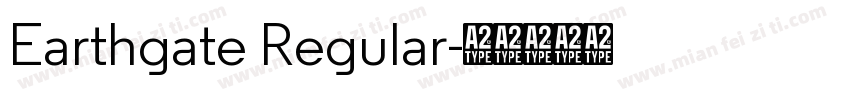Earthgate Regular字体转换